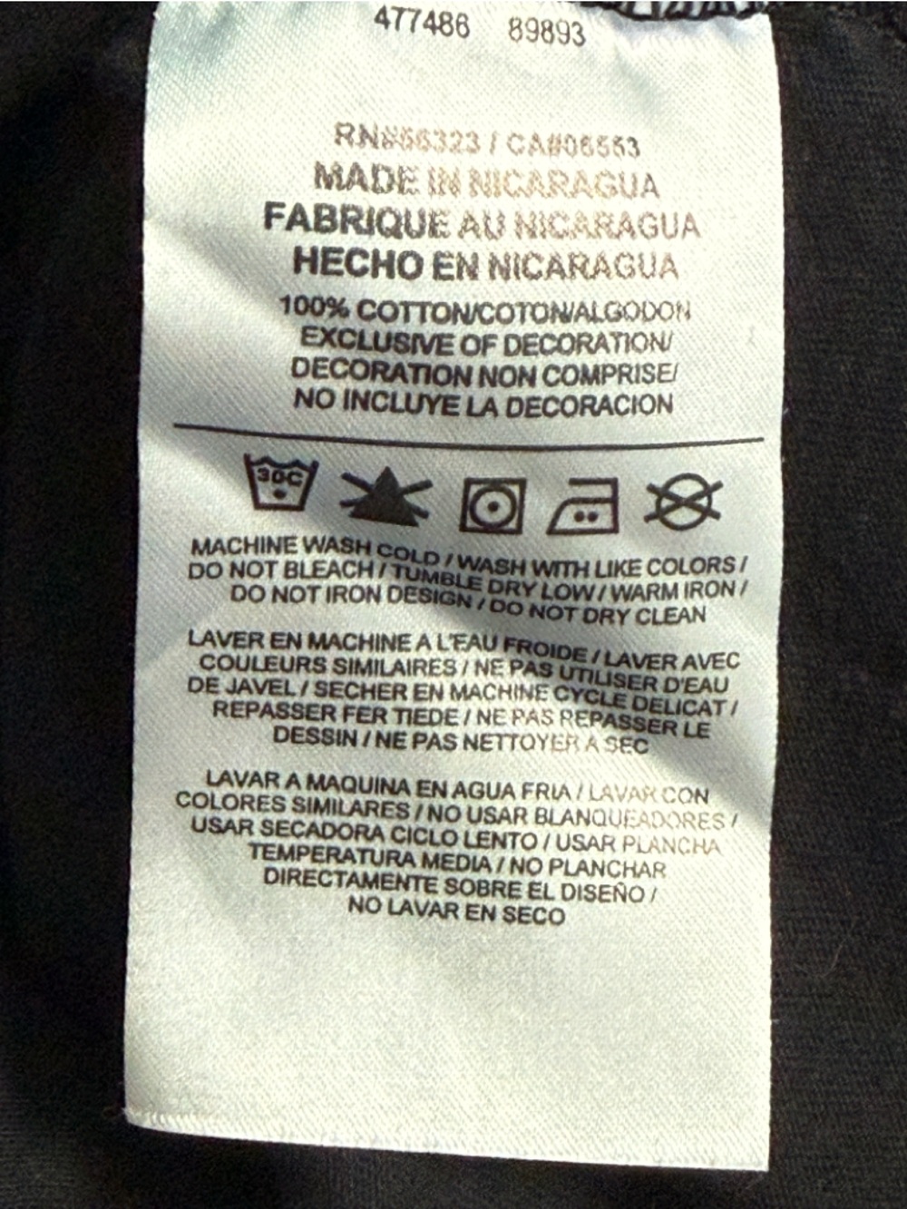 Nike Black White Graphic Tee Womens M Athleisure Workout - Picture 6 of 7